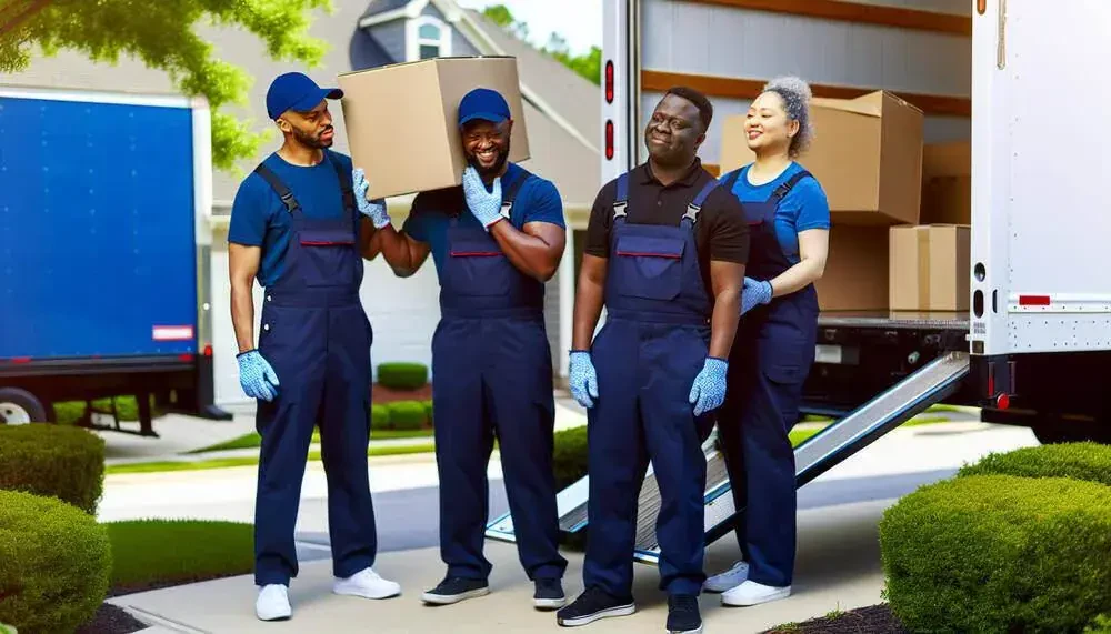 Professional Movers Loading Furniture Into A Truck Amarillo, TX