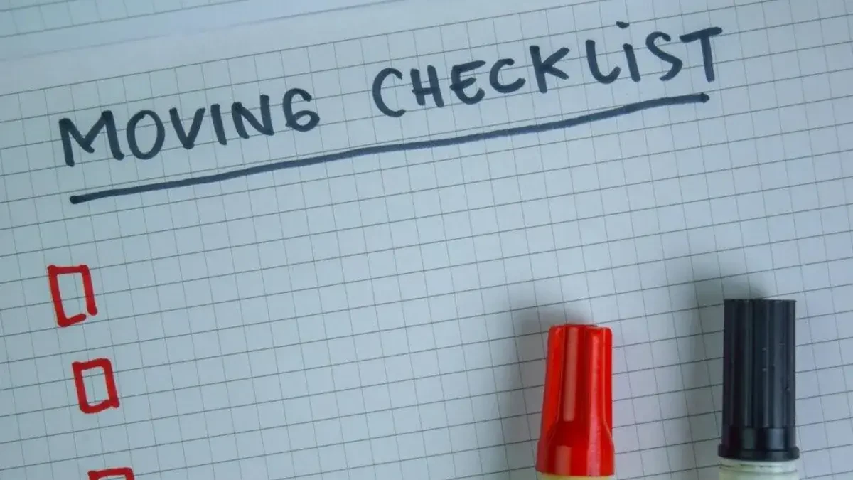 apartment moving checklist