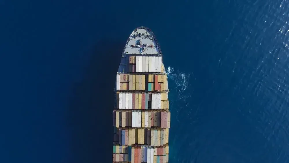 Freight services to a major port in the middle east