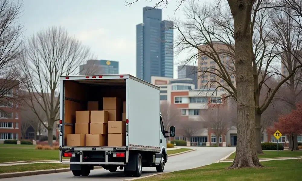 Tampa Apartment Movers Unloading Boxes