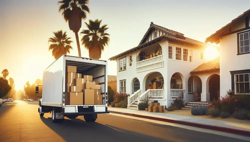 Illustration Of A Moving Truck In Cathedral City, CA