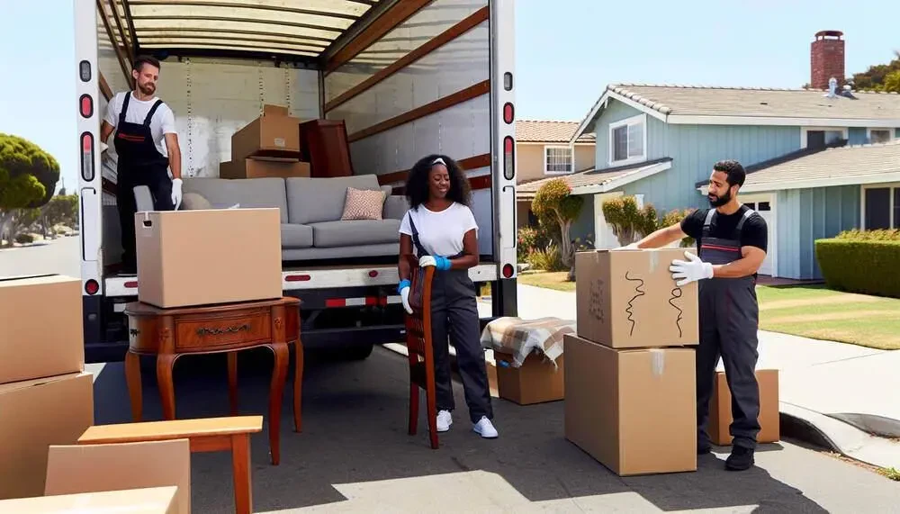Professional Movers Loading A Moving Truck Yucaipa, CA