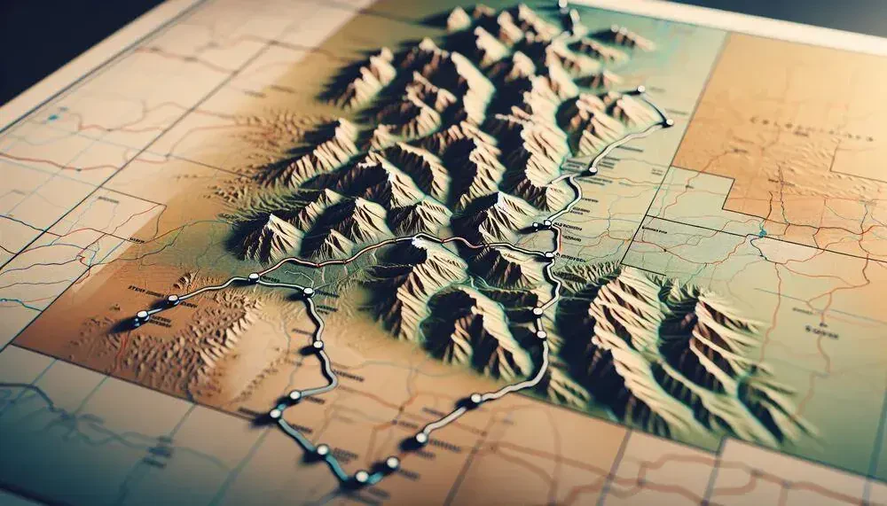 Long-distance Moving Route Map Colorado