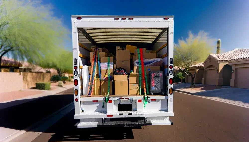 Moving Truck With Belongings Arizona