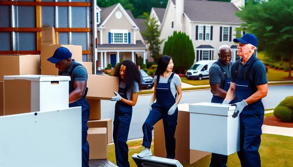 Professional Movers Loading A Moving Truck Georgia