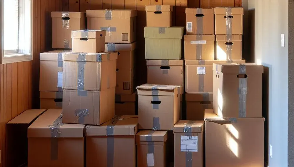 Packed Moving Boxes Ready For Transportation Glendale, AZ