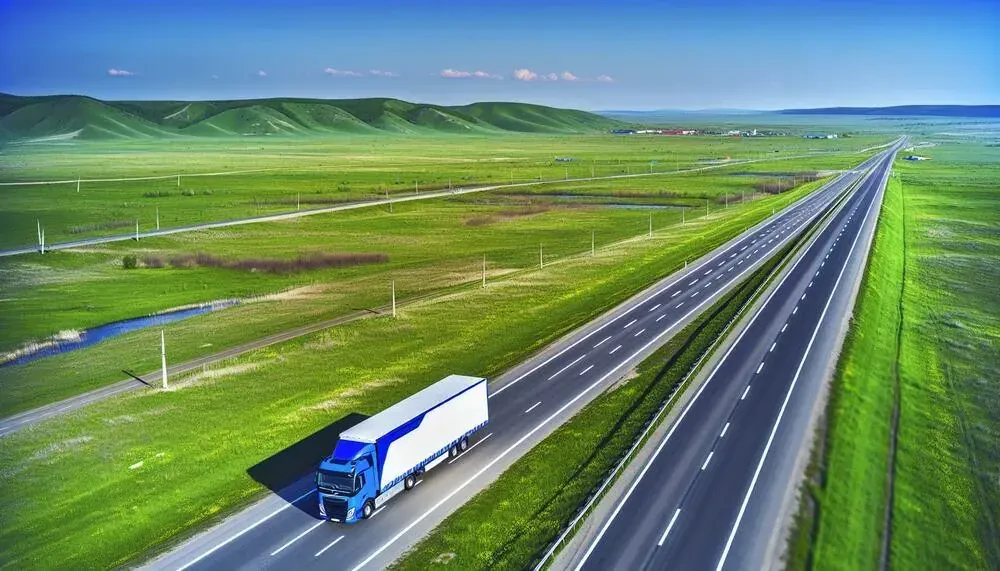 Moving Truck On A Road Minnesota