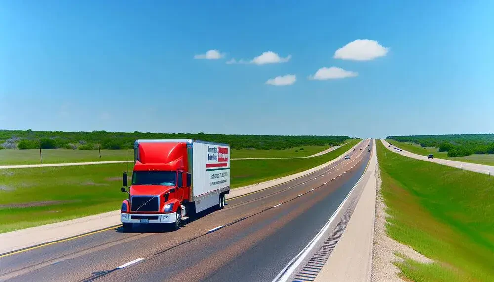 Moving Truck On The Road