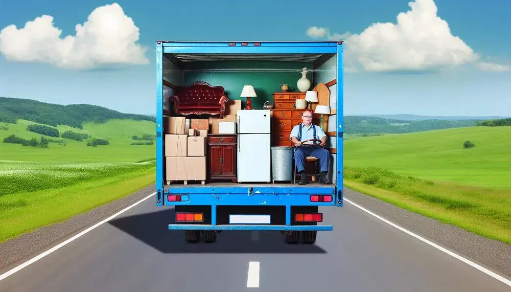 Moving Truck Carrying Household Items Amarillo, TX