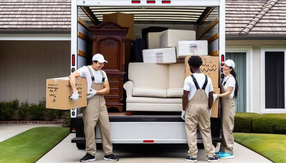 Professional Movers Loading Furniture Into A Moving Truck Glendale, AZ