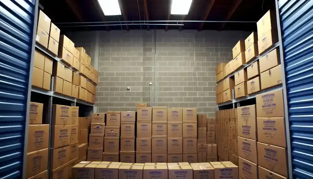 Storage Unit With Moving Boxes Illinois
