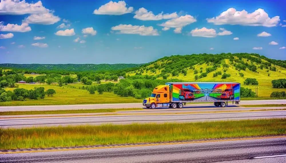 Moving Truck On A Road Missouri