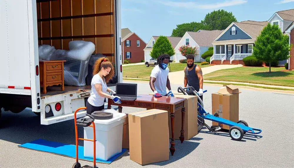 Interstate Movers Packing Belongings Into A Moving Truck Norfolk, VA