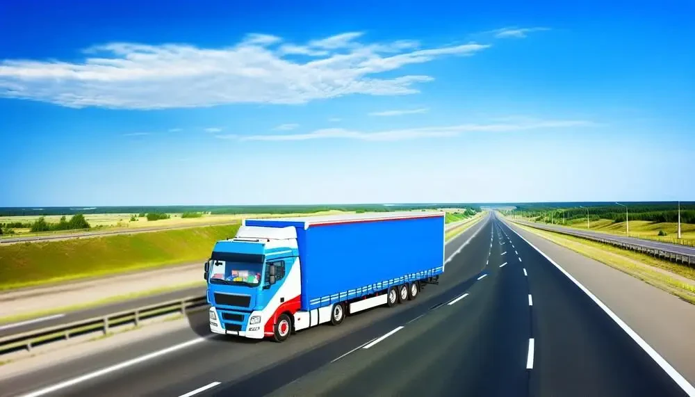 Moving Truck On The Road Wisconsin