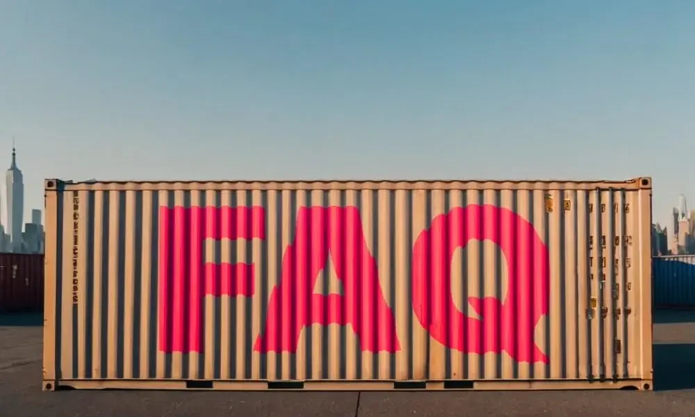 The Shipping Company Dropping Off The Container At Your Home For You To Load