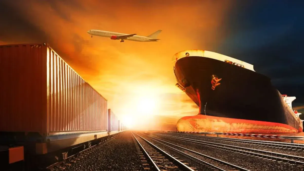 What is the easiest way to move a shipping container?