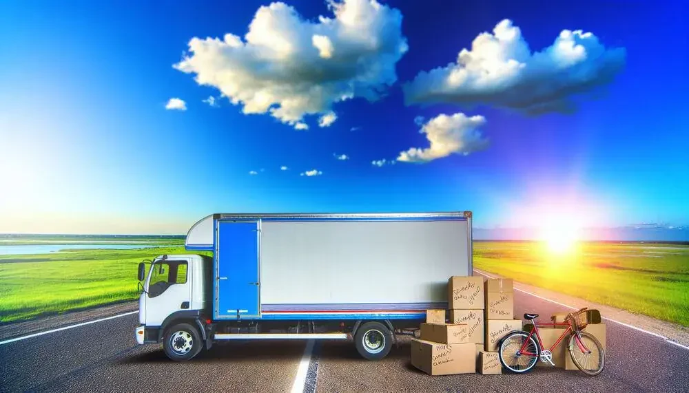 Moving Truck Transporting Belongings To A New Destination Glendale, AZ