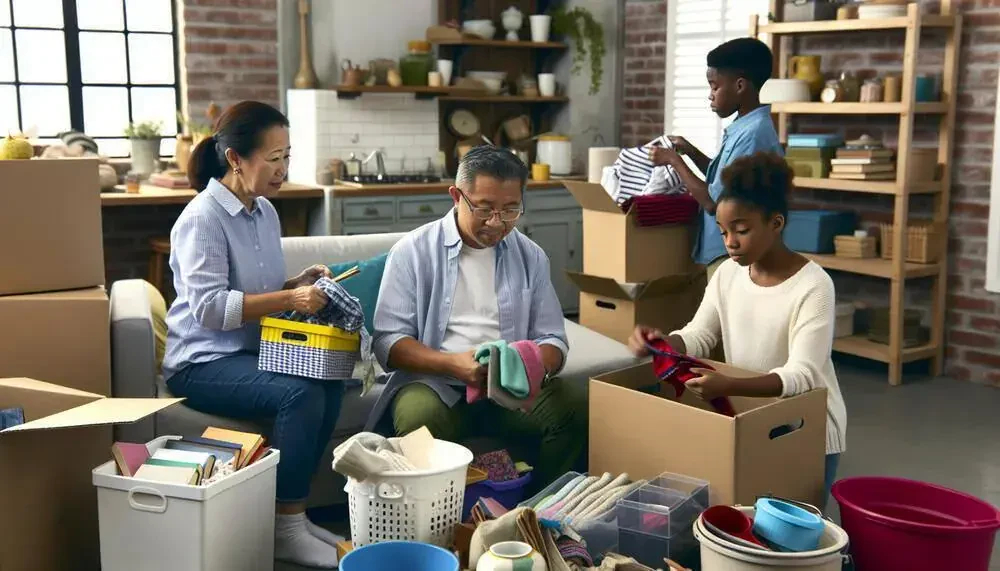 Family Decluttering And Organizing Belongings Before The Move Glendale, AZ