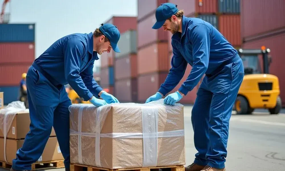 Organized Moving Team At Work