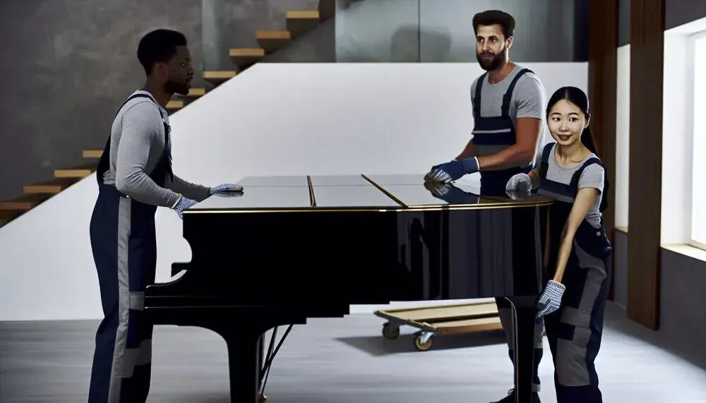 Piano Being Moved By Professional Movers Madison, WI