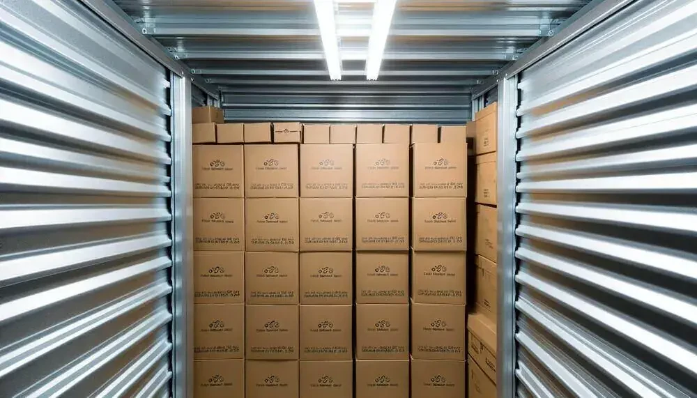 Storage Unit With Labeled Boxes Madison, WI