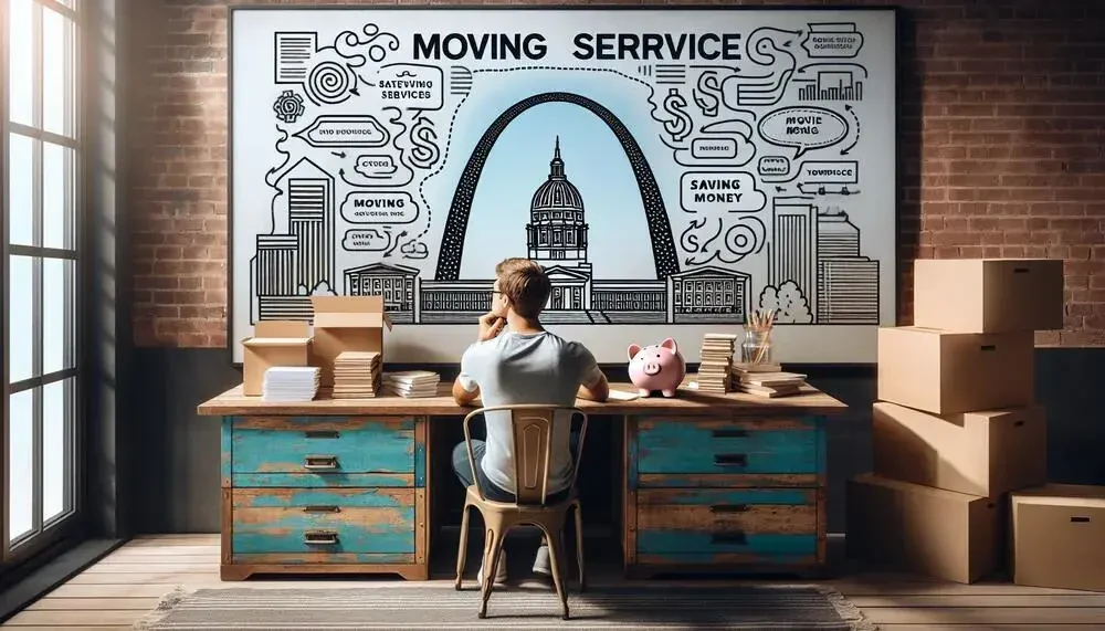 Person Comparing Quotes For Moving Services Missouri