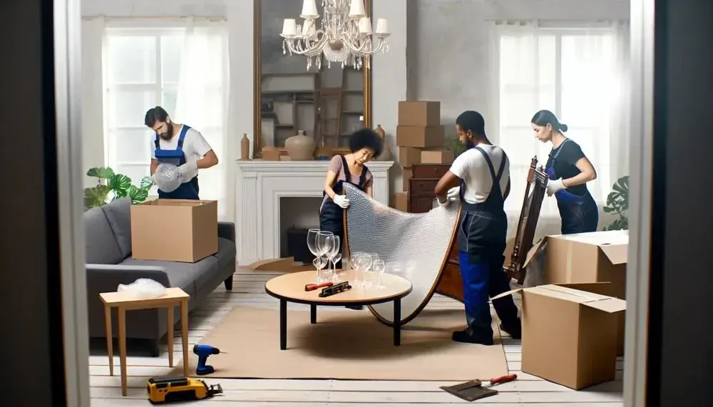 Professional Movers Disassembling Furniture Ohio