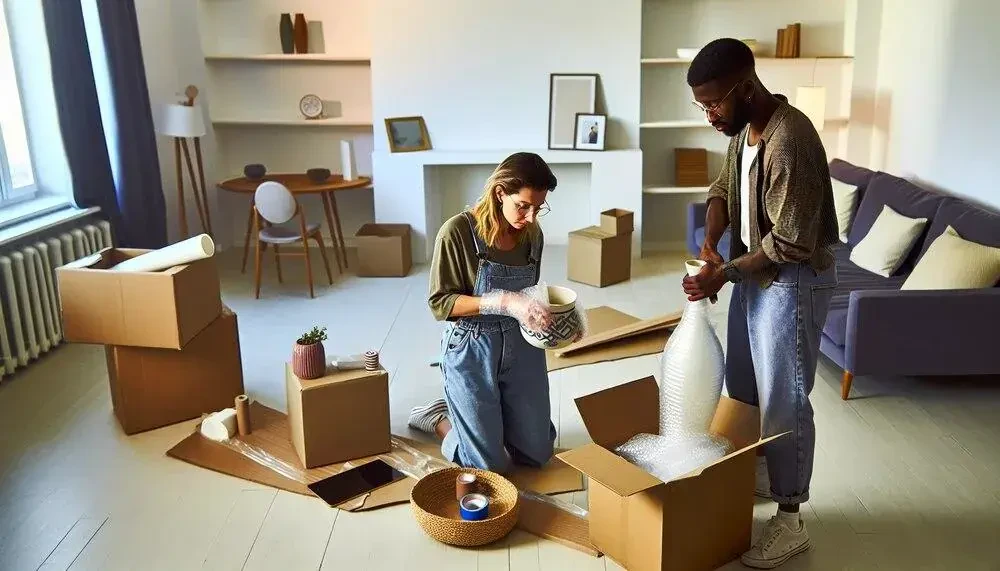Person Packing Belongings Into Boxes Ohio