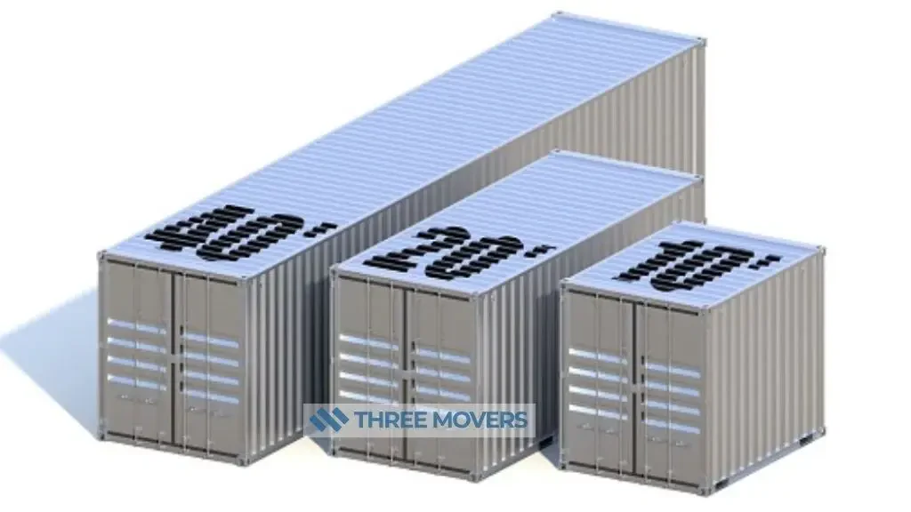 Three Moving Containers