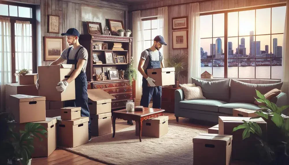 Professional Movers Packing Belongings Tacoma, WA