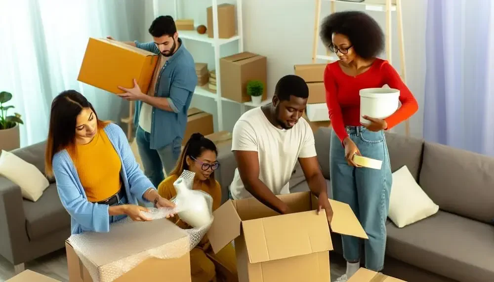 Friends Helping With Packing Wisconsin